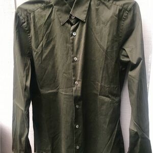 Men’s Theory dress shirt Green/XS
